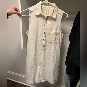 Lou & Grey off white denim dress